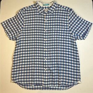 Tommy Bahamas mens plaid shirt‎ size XL short sleeve